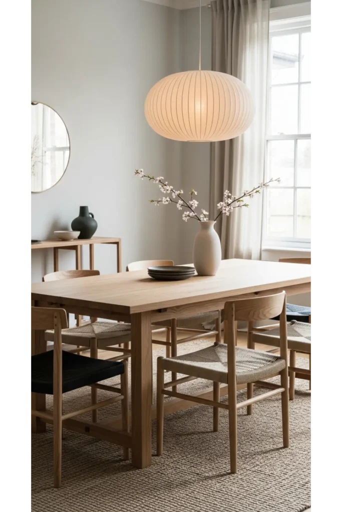 Minimal Japandi Dining Style