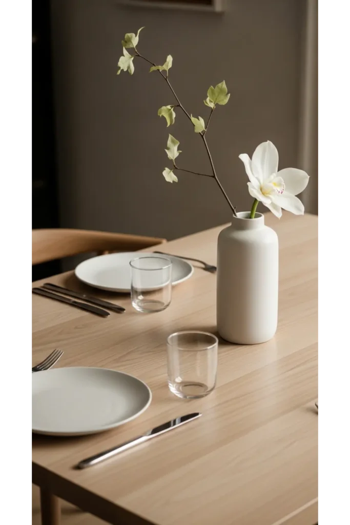 21 Dining Room Decor Ideas You’ll Love This Year 9 Minimal Table Styling That Feels Intentional