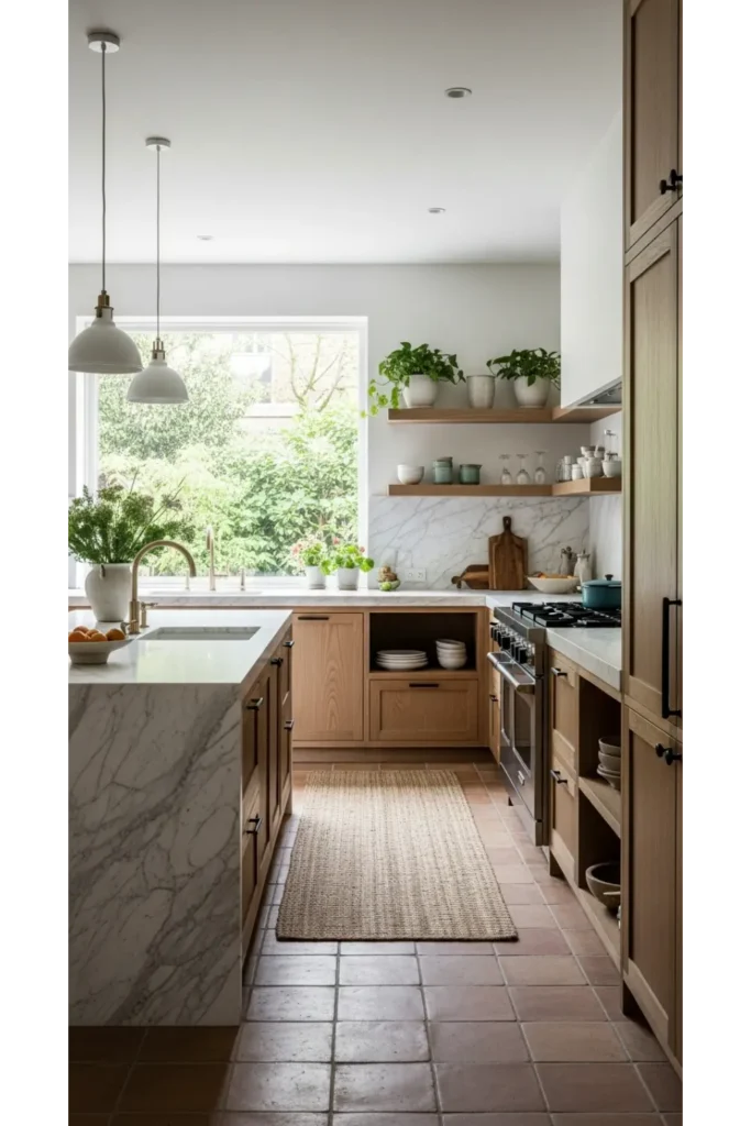 20 Earthy Kitchen Ideas For Natural And Warm Interiors 16 Minimal Visual Clutter