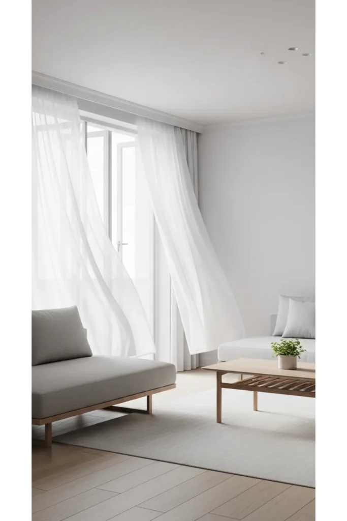 23 Minimalist Living Room Ideas for Calm Homes 15 Minimal Window Treatments