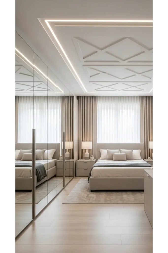 Mirrored Full Height Wardrobe