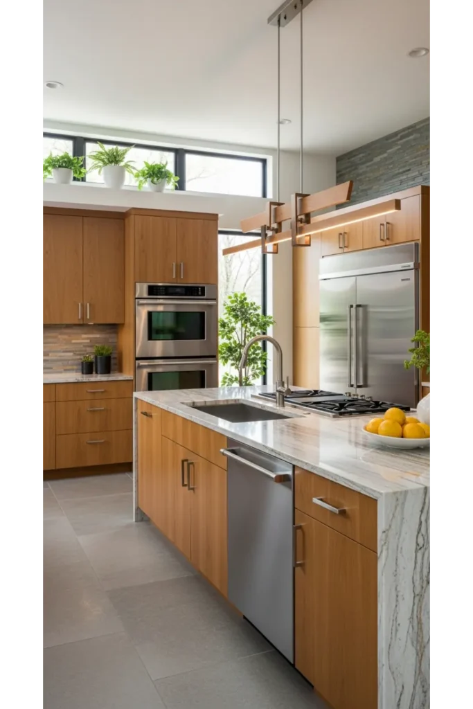 Mixed Material Finishes for Visual Balance