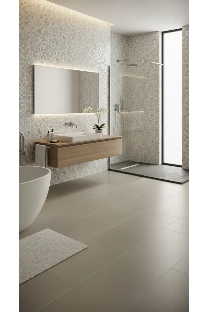 Mixed Scale Tile Composition