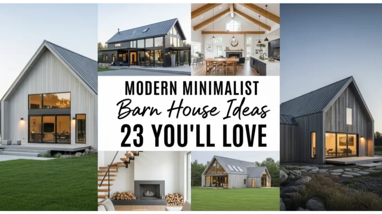 Modern Minimalist Barn House