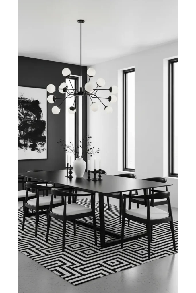 Modern Monochrome Dining