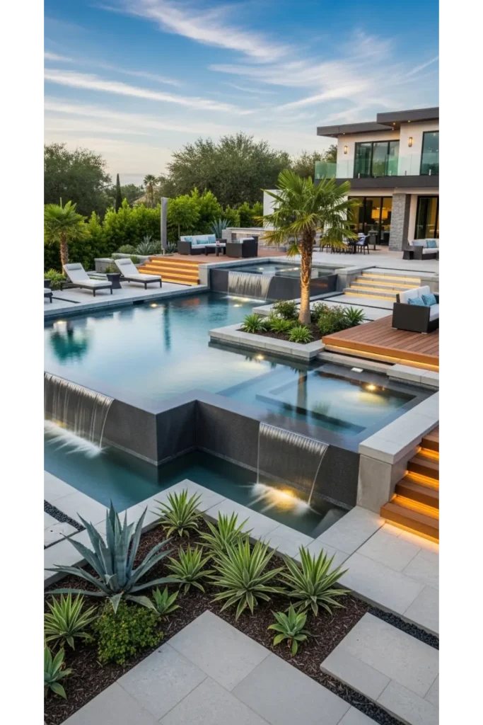 Multi Level Pool Design