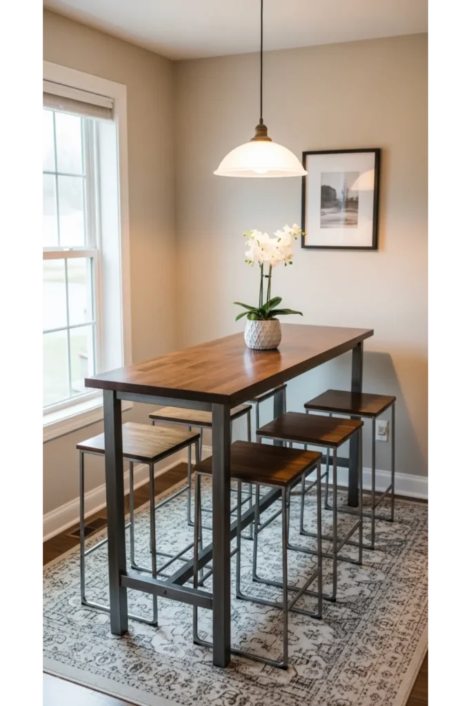 24+ Small Dining Room Ideas That Maximize Space 22 Narrow Rectangular Tables