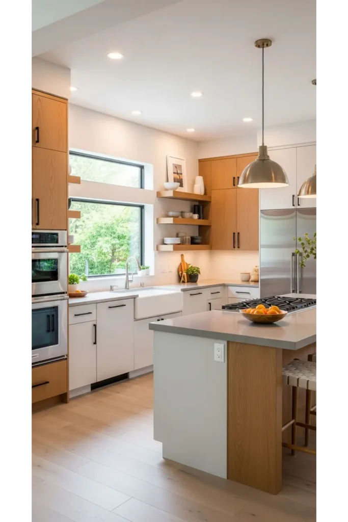 22 Modern Kitchen Design Ideas For Sleek Homes 13 Natural Wood Accents