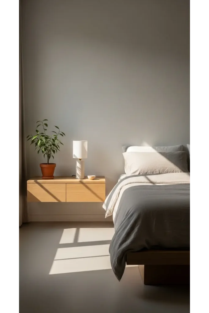 Japandi Bedroom 23 Calm Cozy Retreat Ideas 4 Natural Wood Nightstands