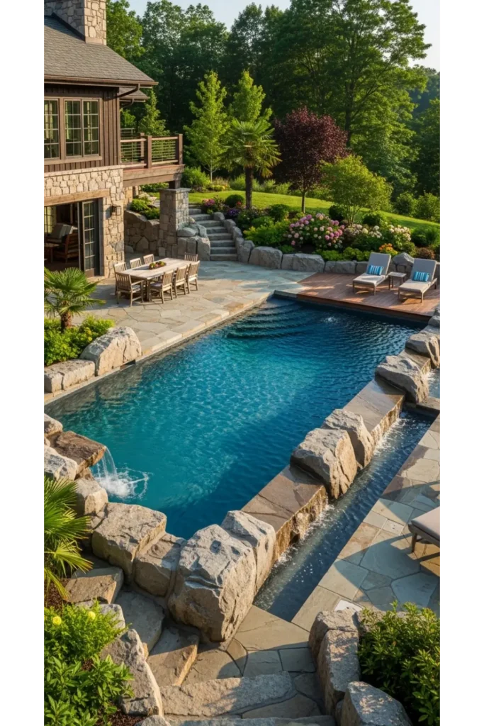 Naturalistic Rock Edge Pool