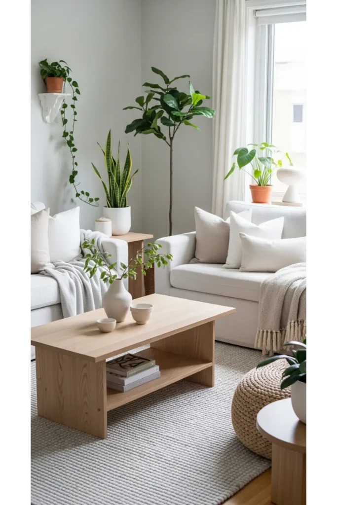 23 Living Room Inspo Ideas You'll Love 2 Nature Layered Calm Living Space