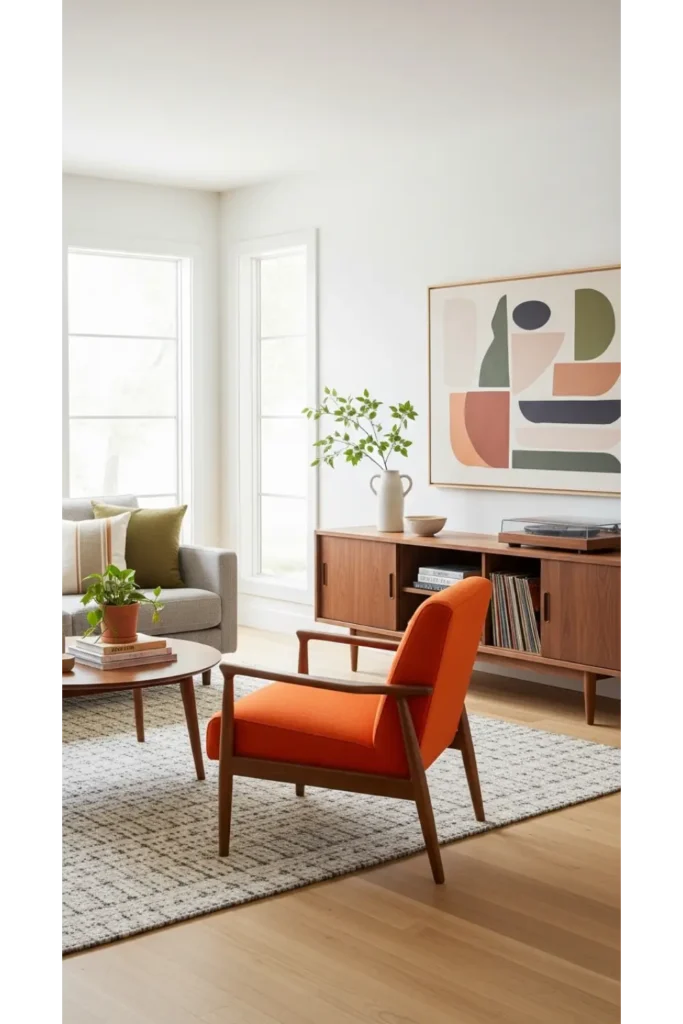 Neutral Base with Bold Statement Chair