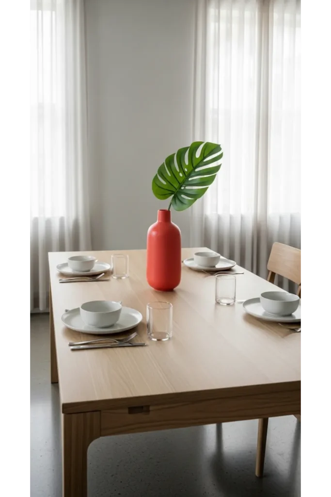 Neutral Base with One Bold Accent