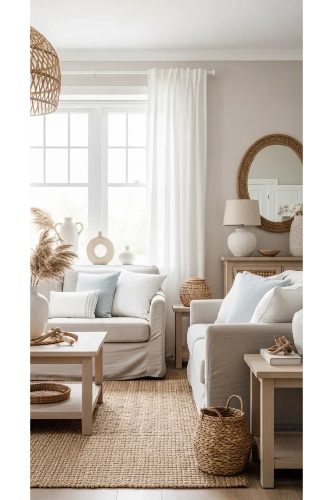 Aesthetic Living Room Designs You'll Love 22+ Ideas 15 Neutral Coastal Living Room Style