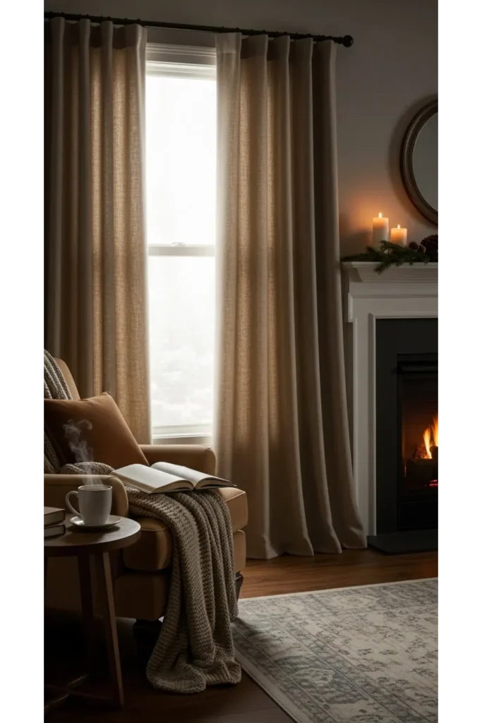 Curtains Living Room Inspirations 21+ Cozy Ideas That Add Privacy 18 Neutral Curtains with Thermal Lining