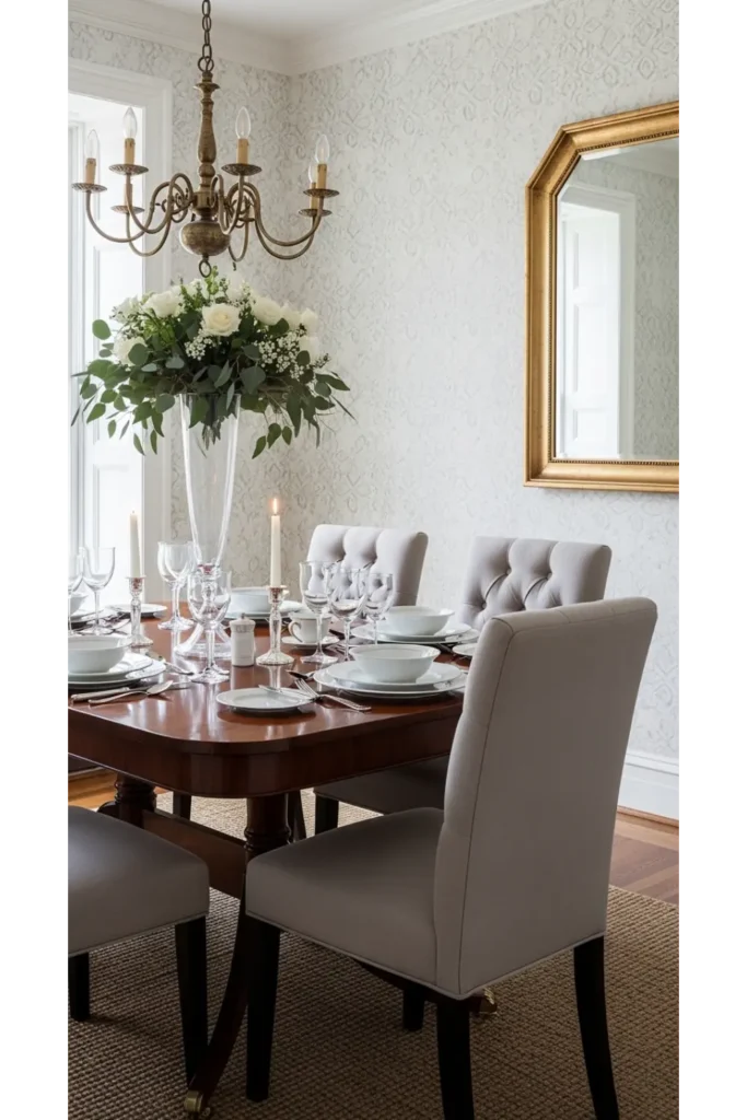23 Dining Room Inspirations For Elegant Living 22 Neutral Pattern Play