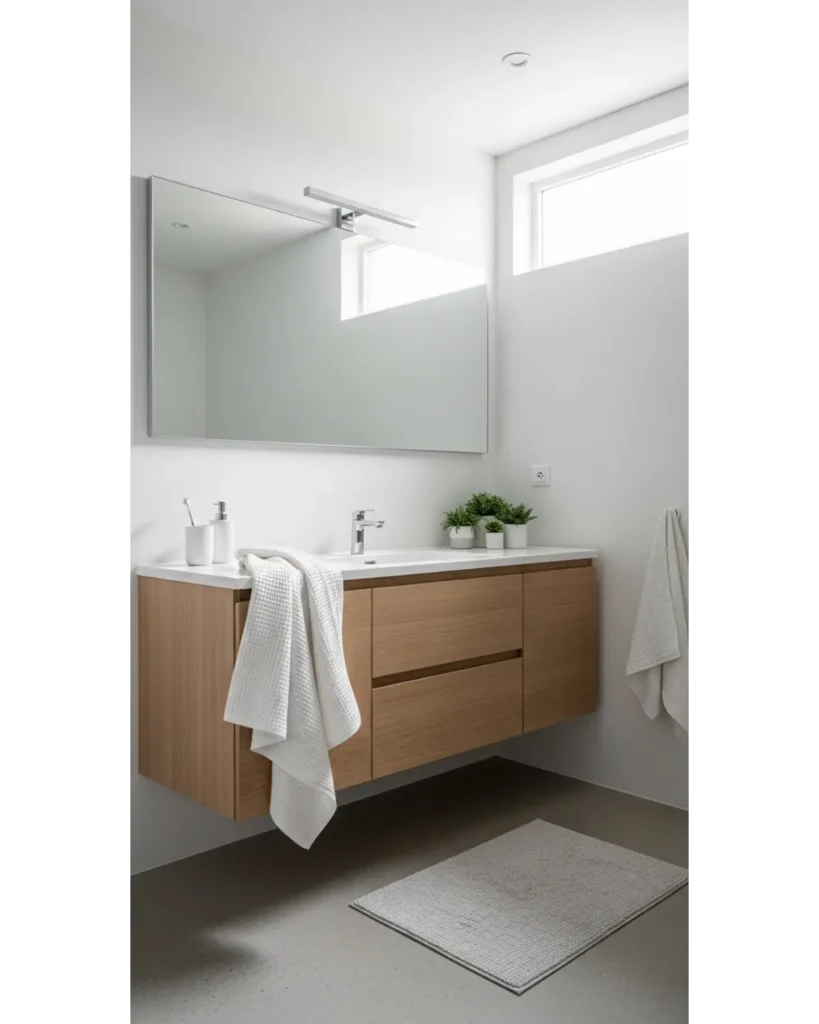 22+ Bathroom Aesthetic Ideas for Relaxing Space 11 Nordic Light and Airy Comfort