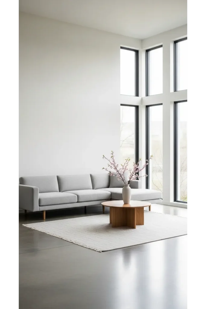 23 Minimalist Living Room Ideas for Calm Homes 7 Open Floor Breathing Room