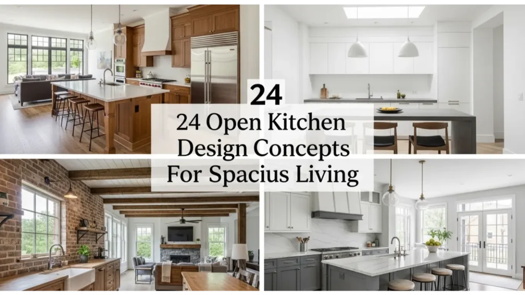 Open Kitchen Design Concepts For Spacious Living