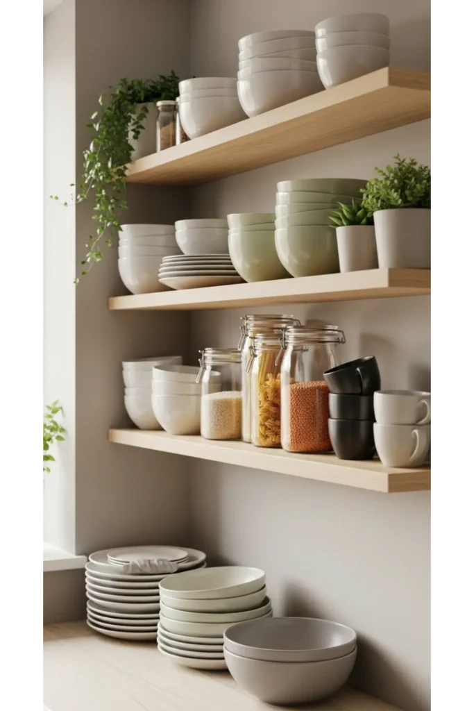 Open Shelving That Feels Intentional and Lived In