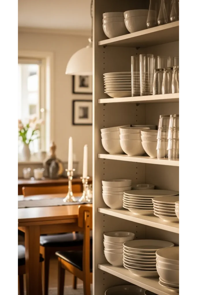 Open Shelving with Functional Beauty