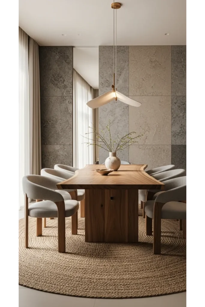 23 Elegant Dining Room Designs, Sophisticated Interiors 11 Organic Modern Dining