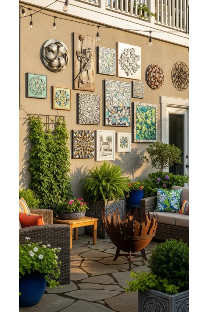 Outdoor Art Display Wall
