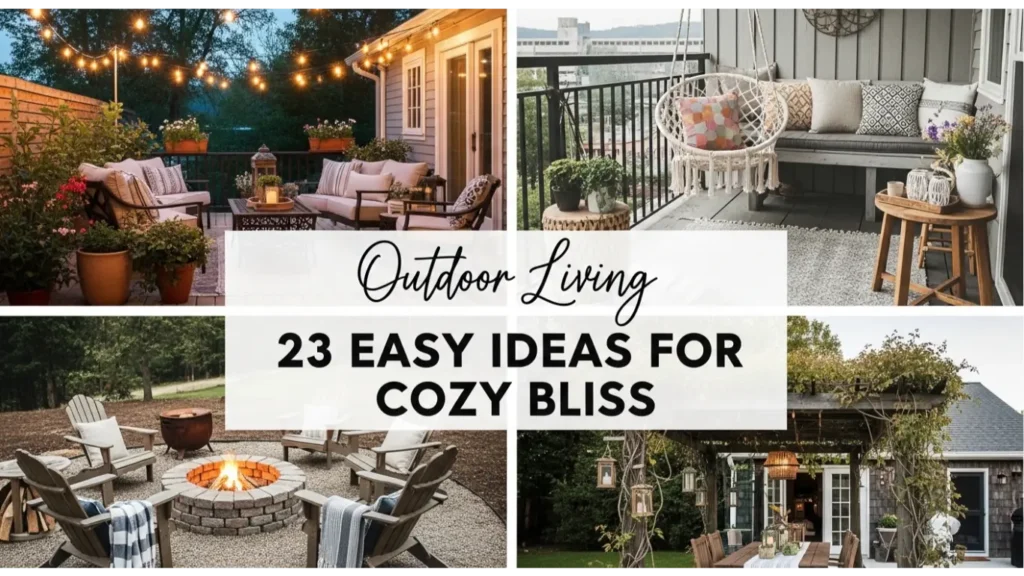 Outdoor Living 23 Easy Ideas for Cozy Bliss 7 Outdoor Living