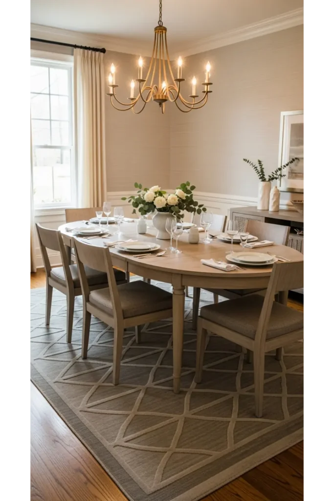 Oval Dining Table Flow
