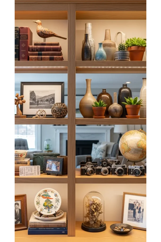 22+ Living Room Ideas That Refresh Any Style 21 Personal Collections Displayed Thoughtfully