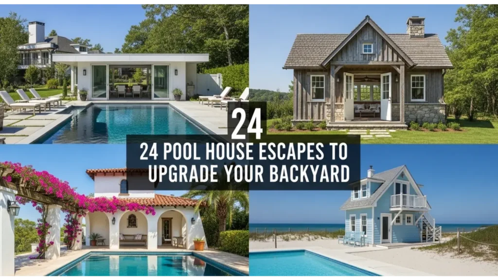 24 Pool House Escapes to Upgrade Your Backyard 2 Pool House Escapes