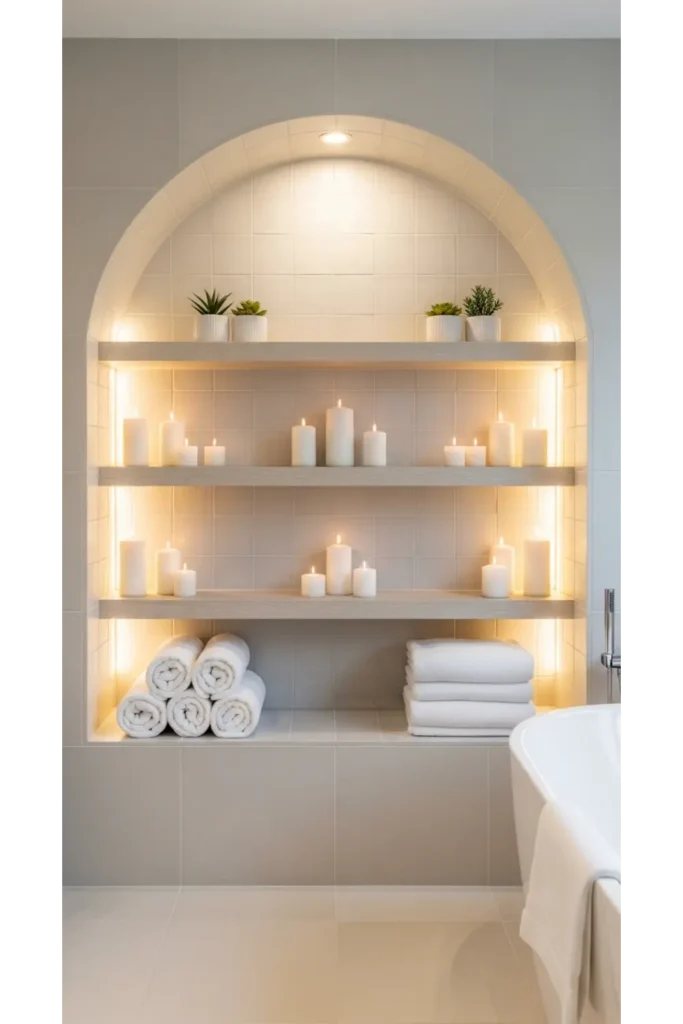 Recessed Arched Wall Alcoves