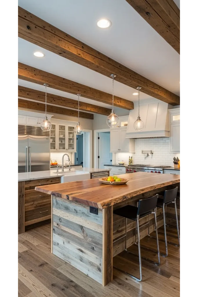 20 Earthy Kitchen Ideas For Natural And Warm Interiors 17 Reclaimed Wood Elements