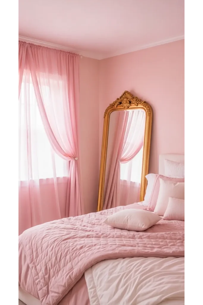 17+ Room Decor Bedroom Inspirations for Stylish Makeovers 9 Romantic Soft Pink Glow