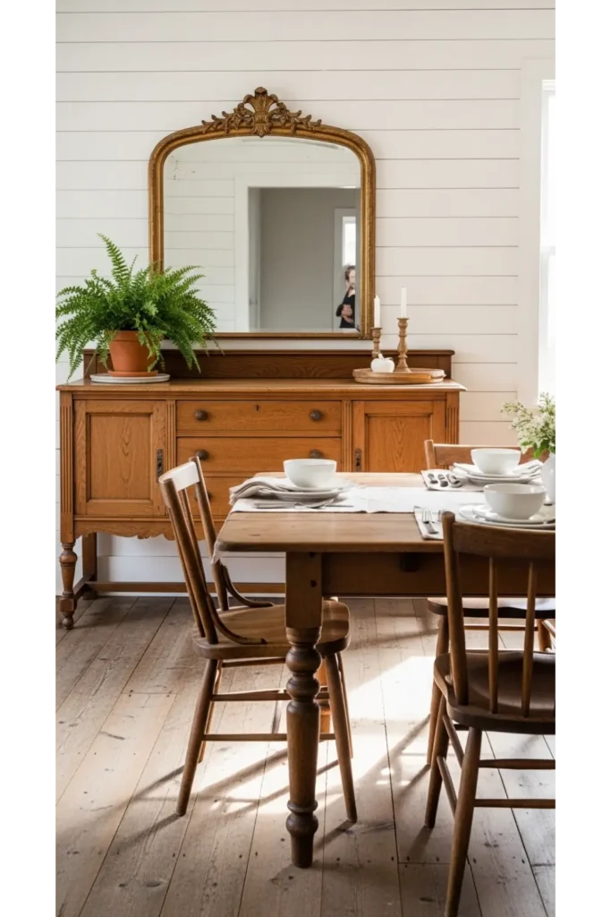 23 Farmhouse Dining Room Ideas for Rustic Charm 7 Rustic Farmhouse Dining Rooms With Vintage Accents