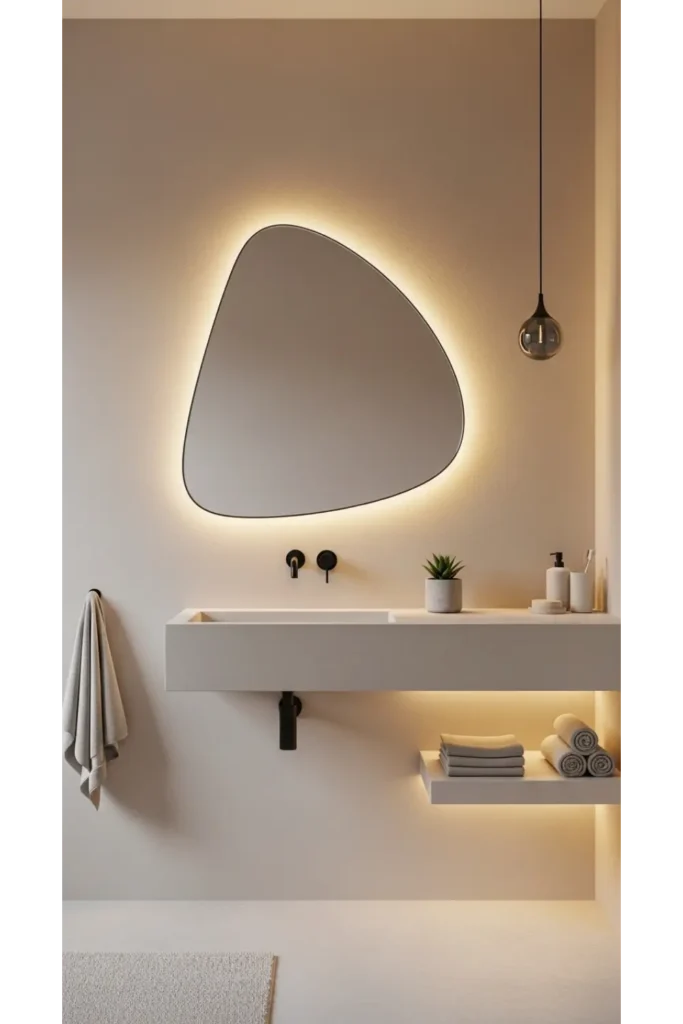 Sculptural Accent Mirror