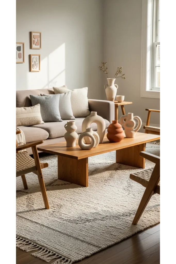 22+ Cosy Living Room Ideas Comfortable Stylish 17 Sculptural Decor Accents for Visual Depth