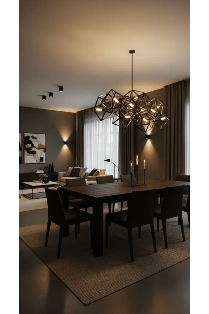 Sculptural Lighting as a Focal Statement