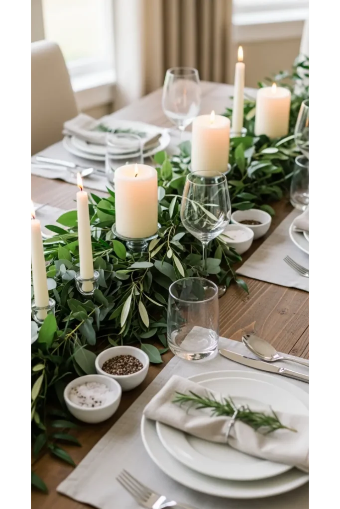 Seasonal Greenery at the Table