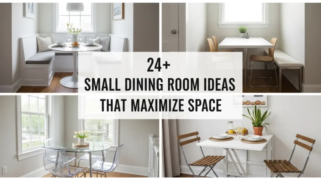 Small Dining Room Ideas That Maximize Space