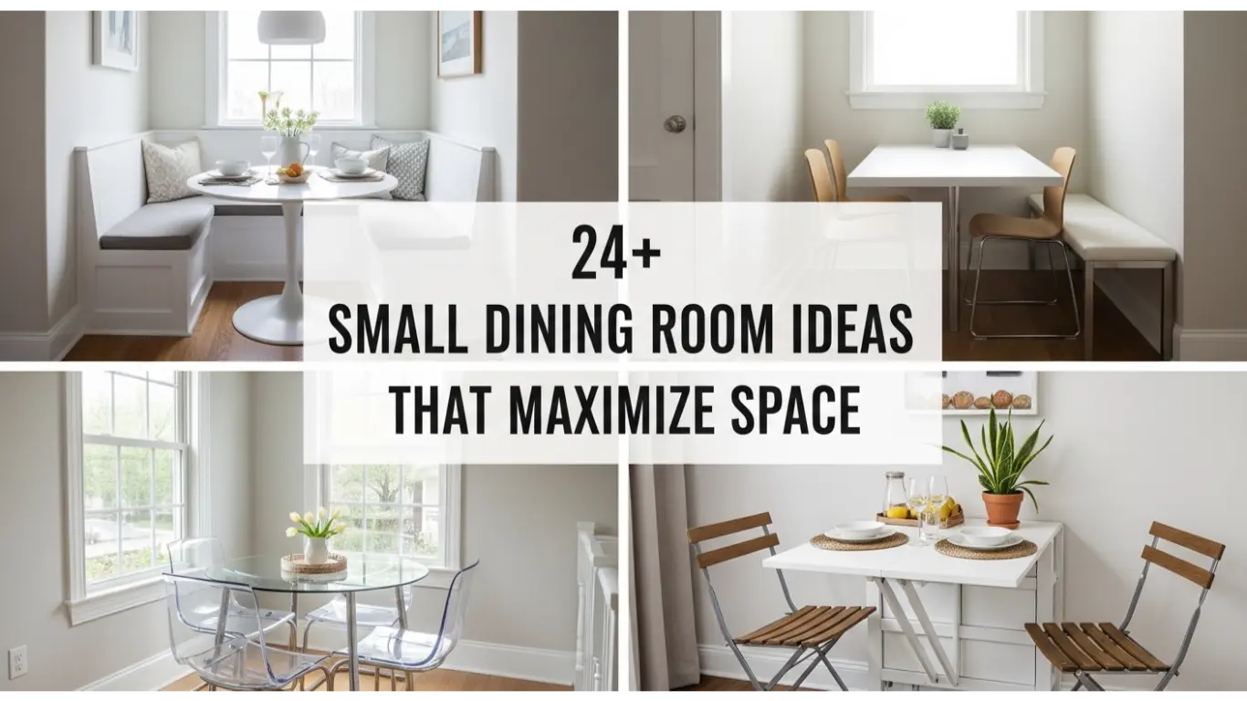 24+ Small Dining Room Ideas That Maximize Space 1 Small Dining Room Ideas That Maximize Space