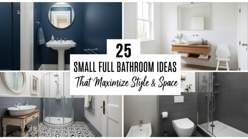 25 Small Full Bathroom Ideas Maximize Style & Space 9 Small Full Bathroom Ideas Maximize Style Space