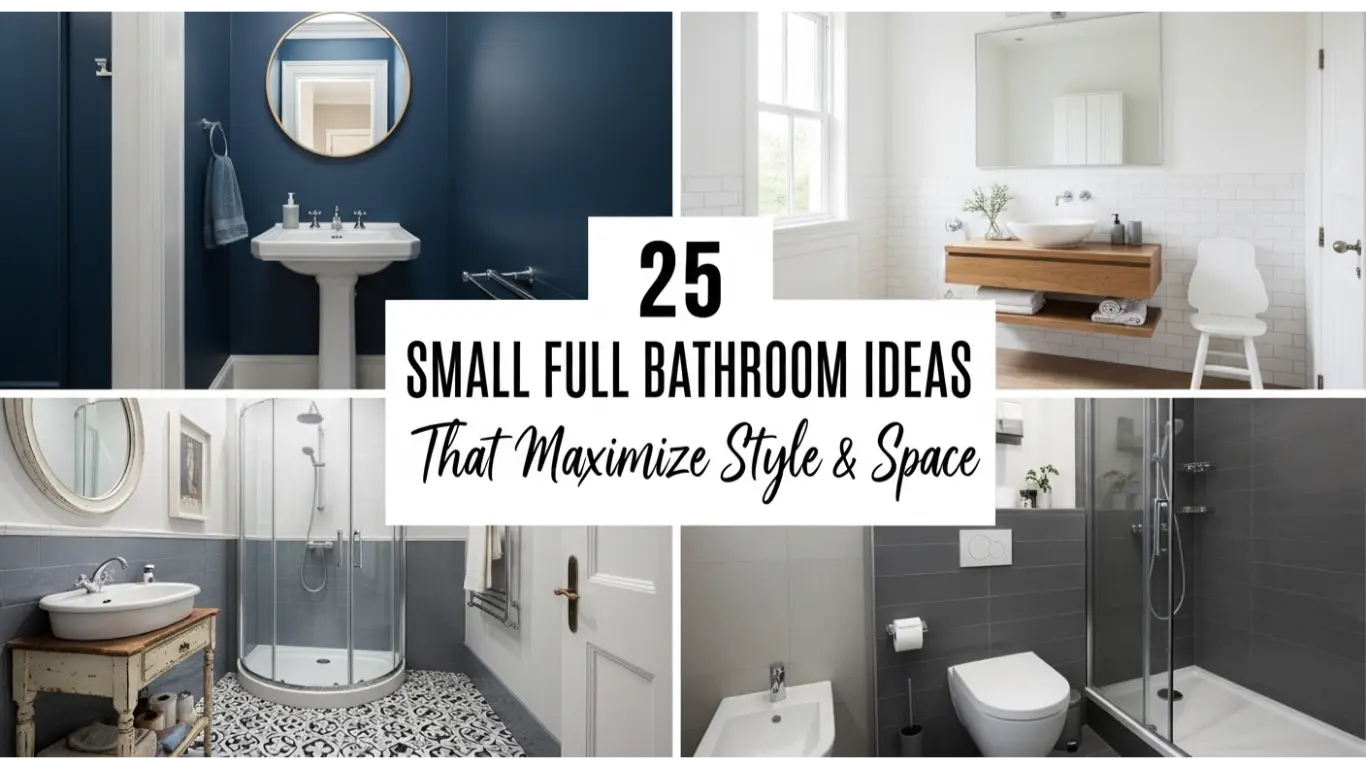 Small Full Bathroom Ideas Maximize Style Space