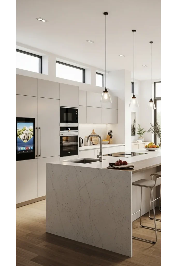 23 Open Kitchen Ideas Blend Style Functionality 11 Smart Appliance Integration