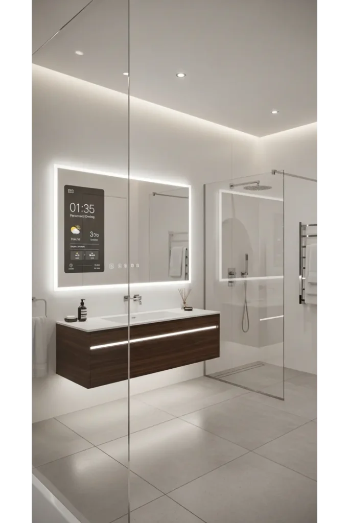 Smart Tech Integrated Bathroom