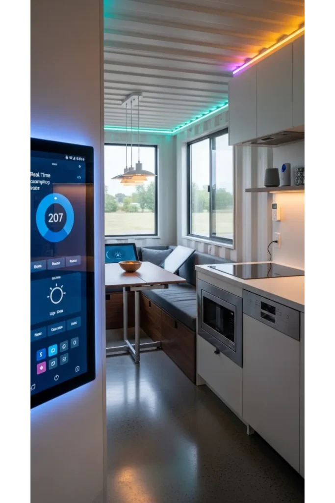 24 Shipping Container Homes for Smart Living 11 Smart Tech Integrated Home