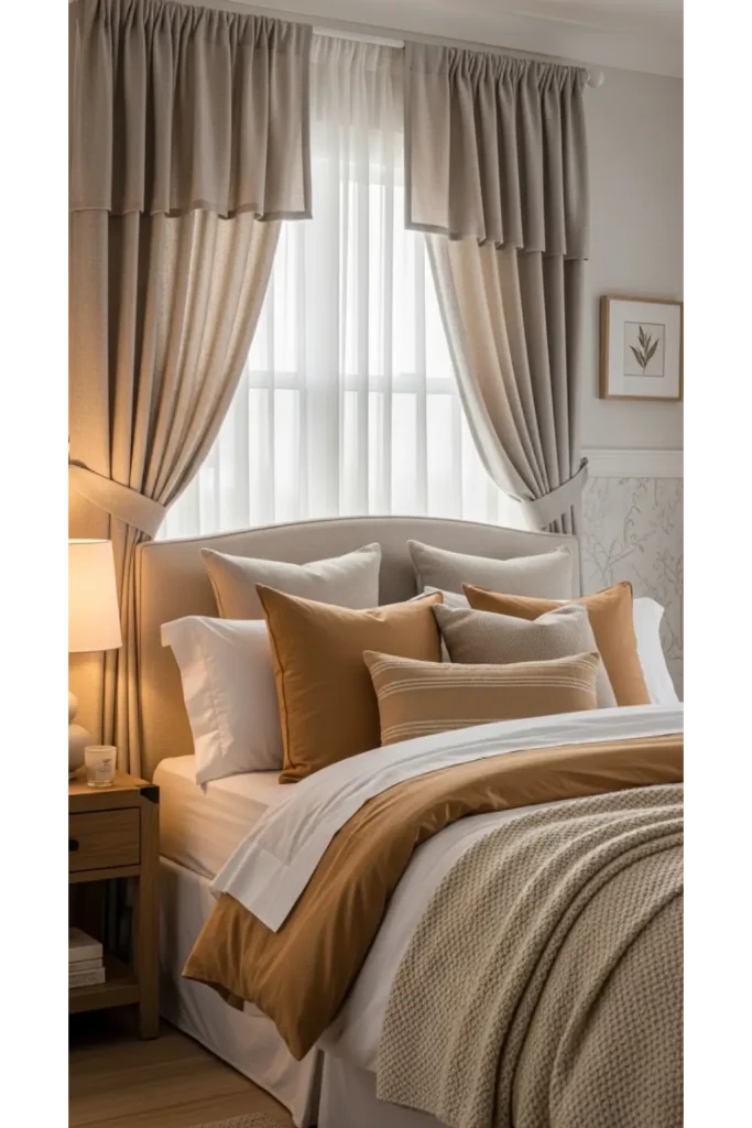 20+ Cozy Bedroom Designs That Feel Warm and Inviting You’ll Never Want to Leave 17 Soft Curtain Layers