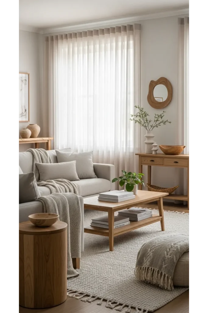 22+ Cosy Living Room Ideas Comfortable Stylish 12 Soft Linen Curtains for Warmth