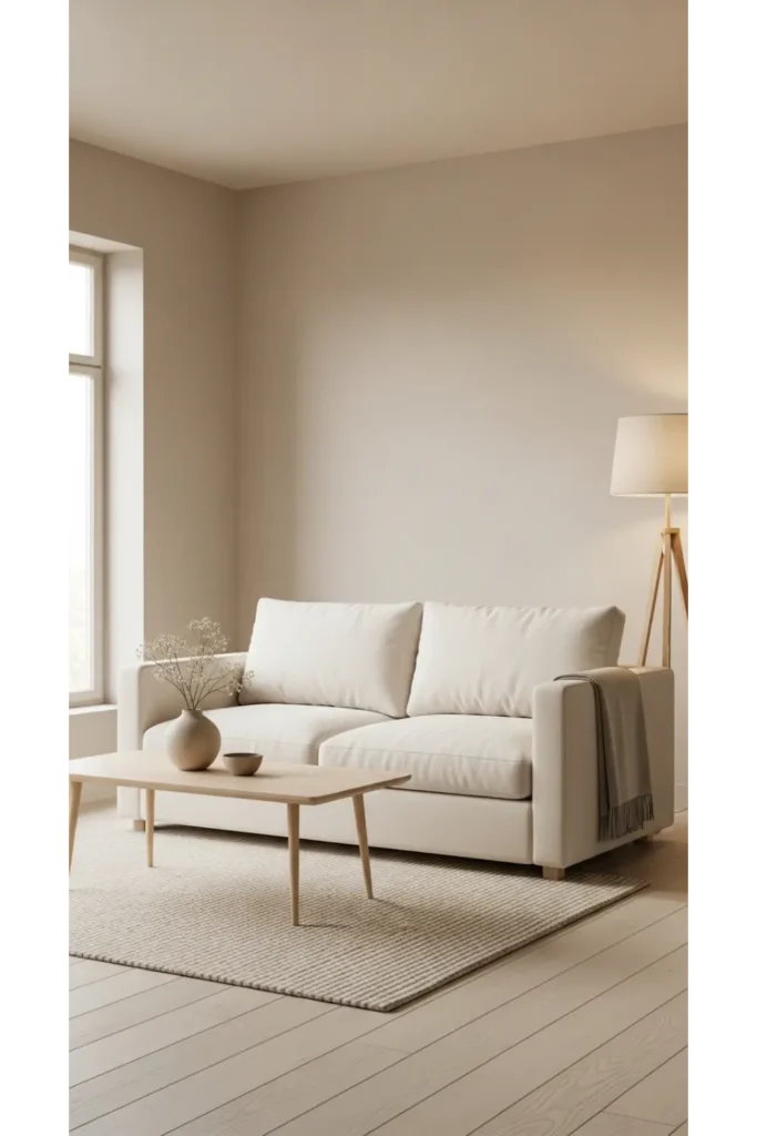 23 Minimalist Living Room Ideas for Calm Homes 3 Soft Neutral Color Harmony