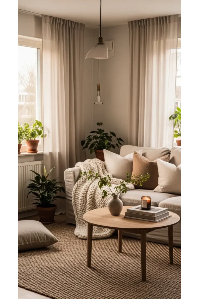 22+ Cosy Living Room Ideas Comfortable Stylish 2 Soft Neutral Layers with Texture